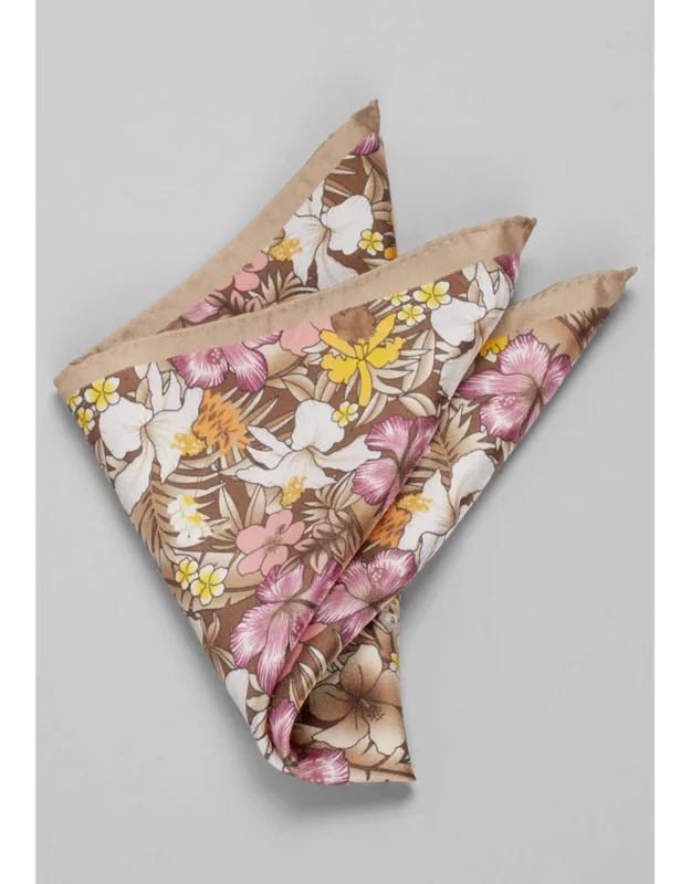 Botanical Floral Pocket Square
