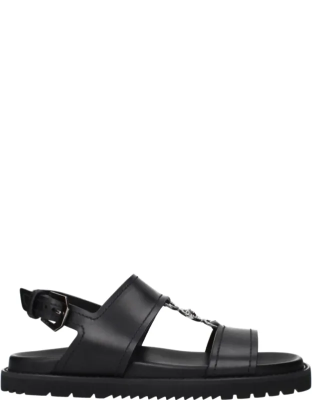 Leather Flat Sandals