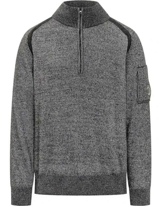 Sweater With Zipper And Lens Pocket