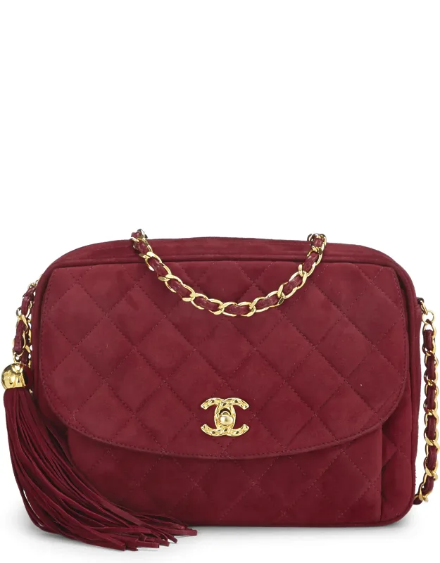 Quilted Suede Pocket Camera Bag