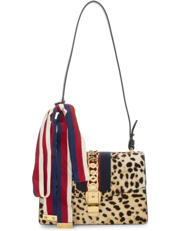 Multicolor Ponyhair Sylvie Shoulder Bag