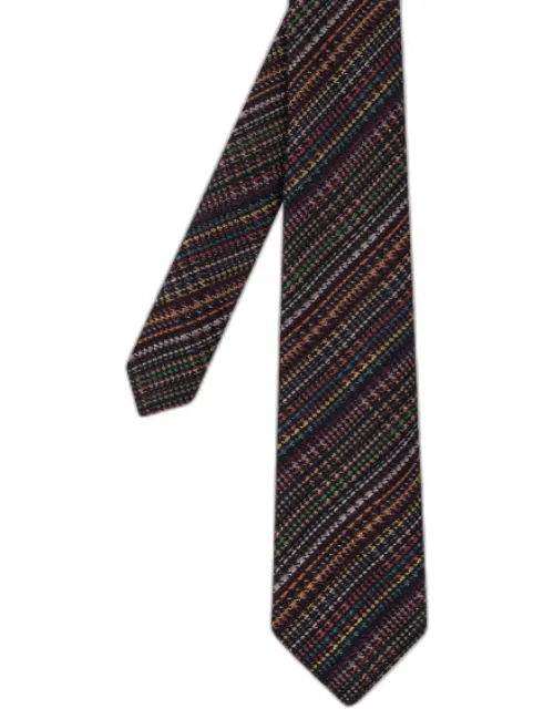 Houndstooth Check 'signature Stripe' Tie