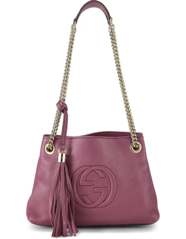 Leather Soho Chain Tote