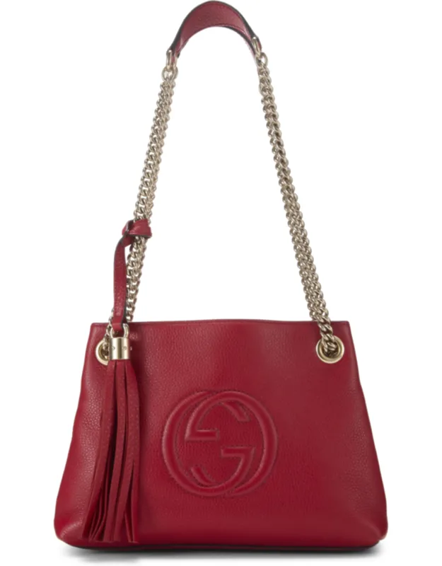 Leather Soho Chain Tote