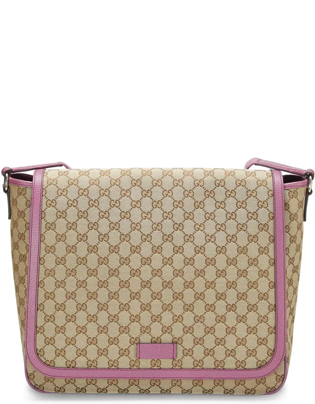 Original Gg Canvas Diaper Bag