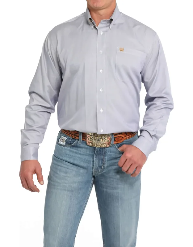 Twill Stripe Button Down Shirt