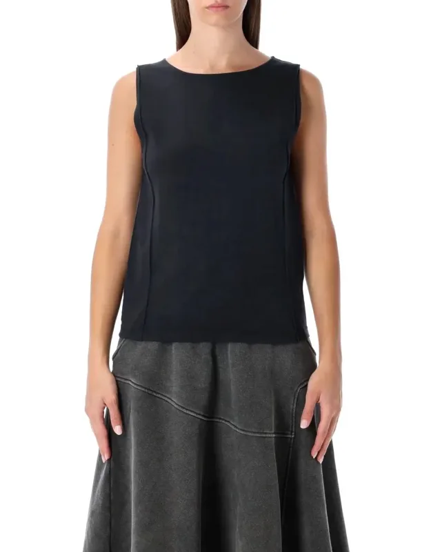 Lounge Jersey Top With Laser-cut Back