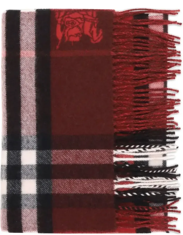 Cashmere Check Scarf