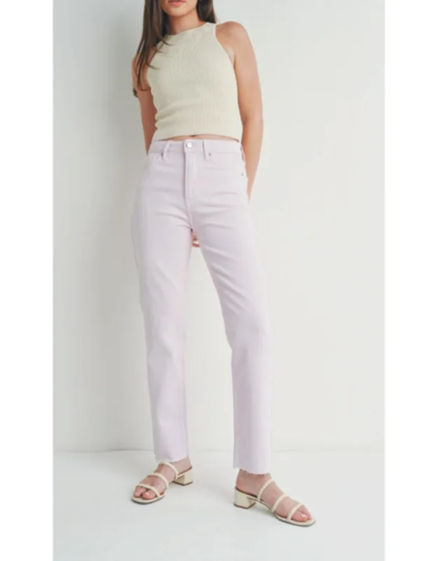 Straight Leg Cut Off Jeans