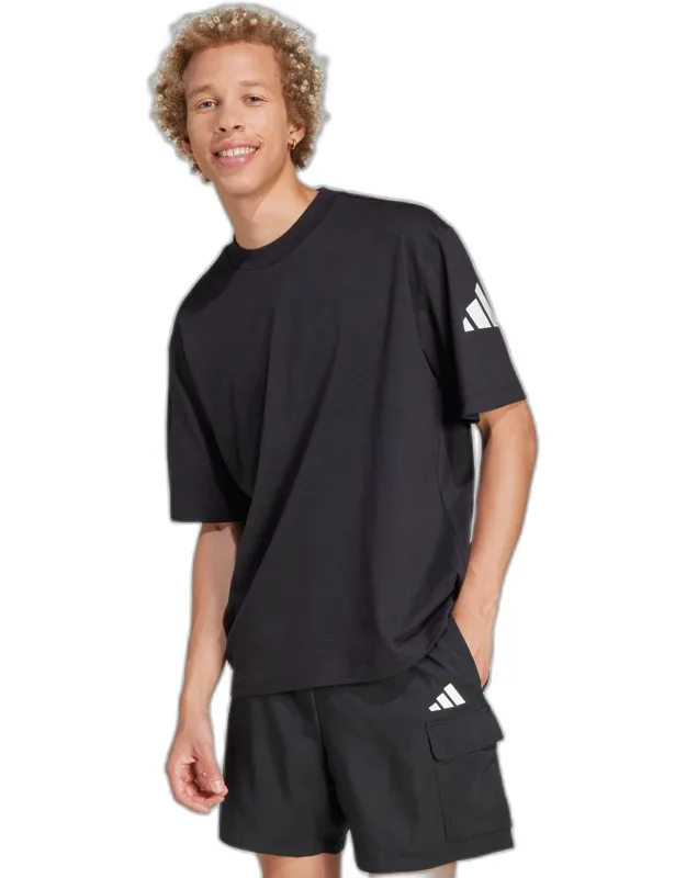 Essentials Loose Fit 3 Bar Logo Tee