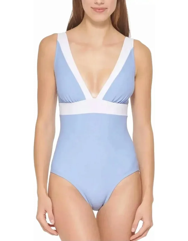 Color Block One-piece Swimsuit