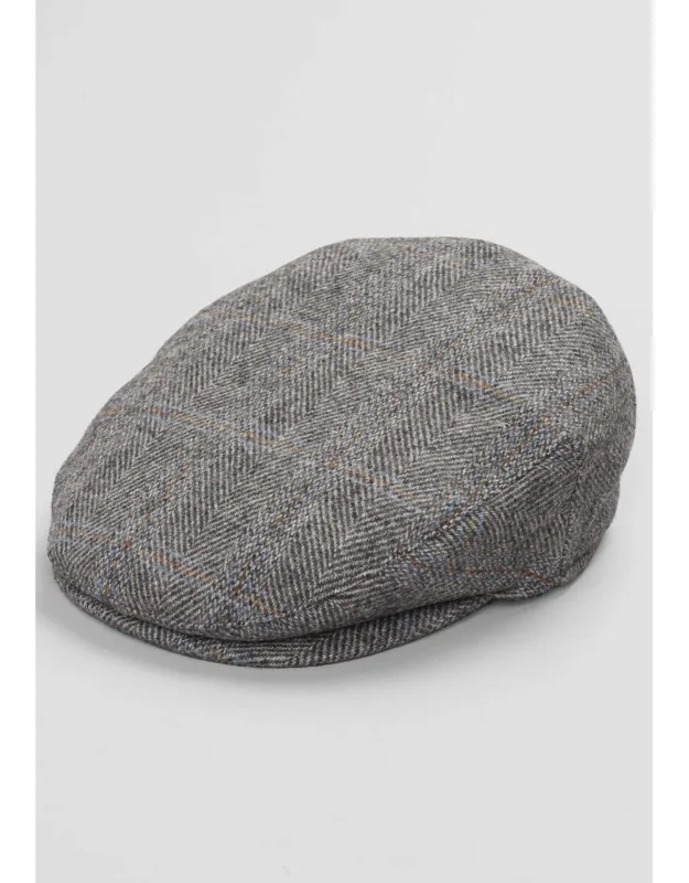 Herringbone Windowpane Ivy Cap