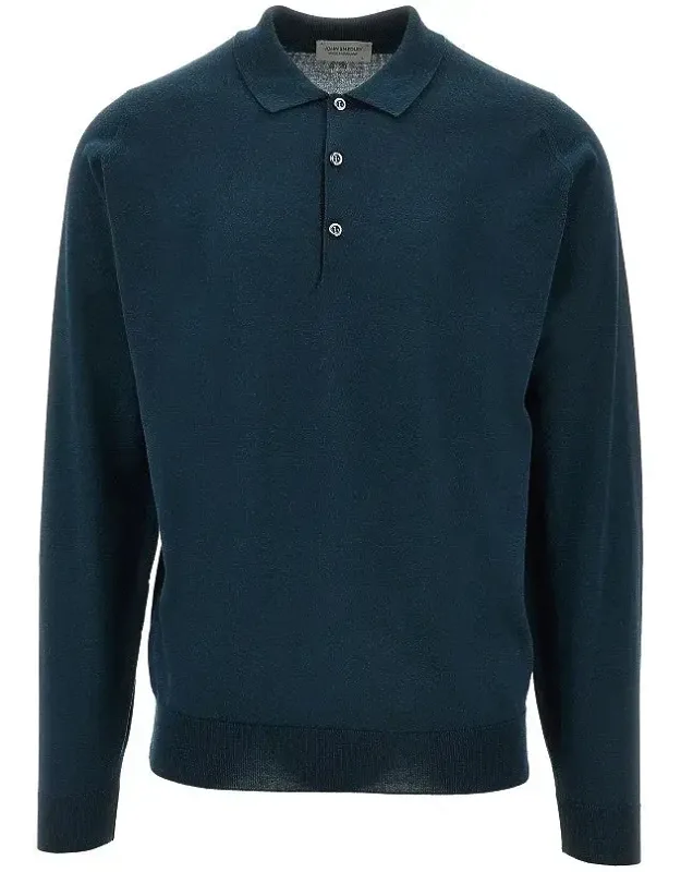 Merino Wool Knitted Polo Shirt