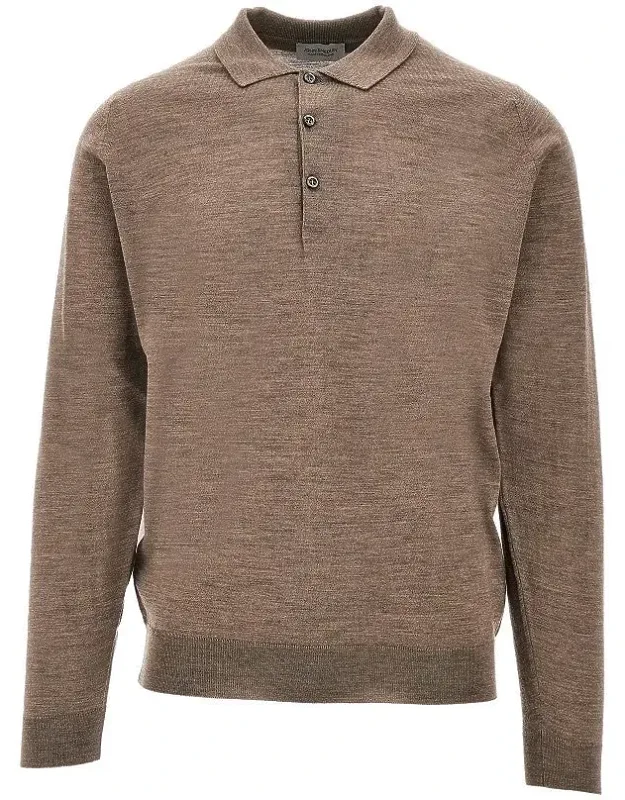 Merino Wool Knitted Polo Shirt