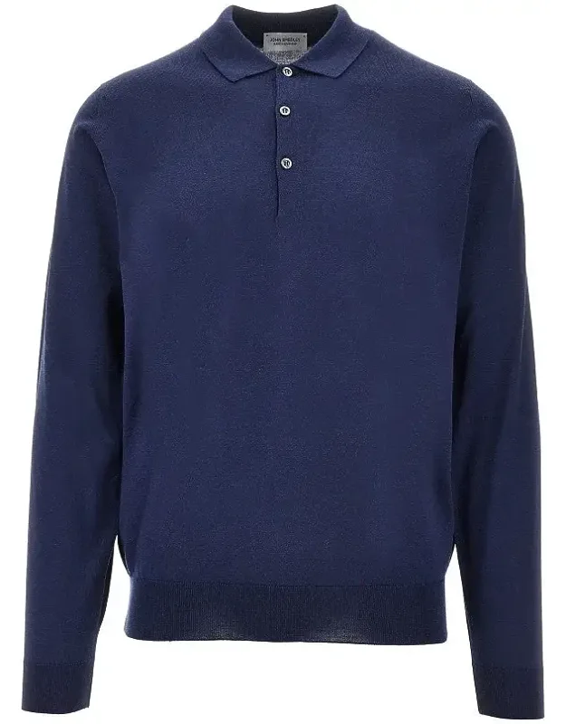 Merino Wool Knitted Polo Shirt