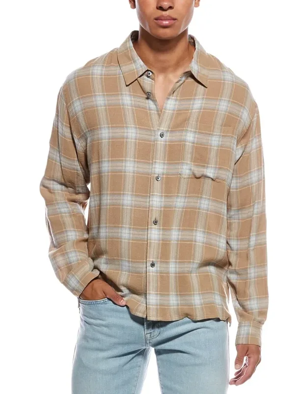 Plaid Wool-blend Shirt
