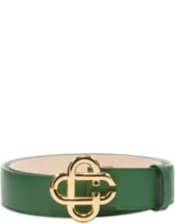 Cc Logo Leather Belt