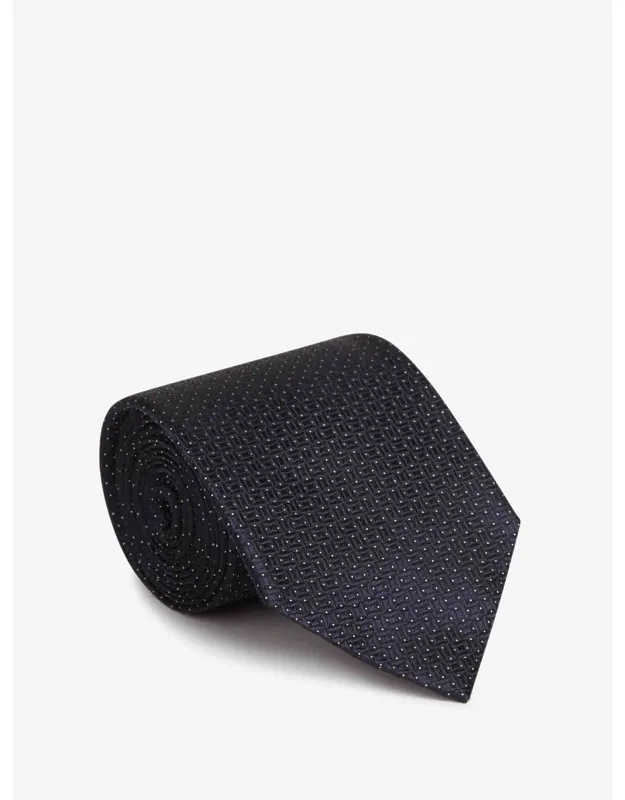 Zegna Silk Tie - Crafted From High-quality Silk, Classic Pattern In Subtle Tones