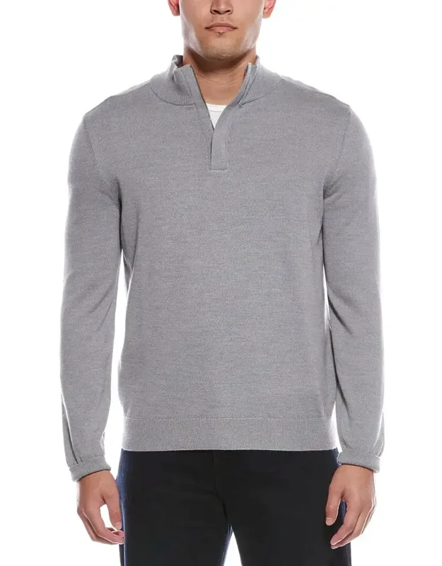Lorman-d Wool-blend 1/4-zip Sweater
