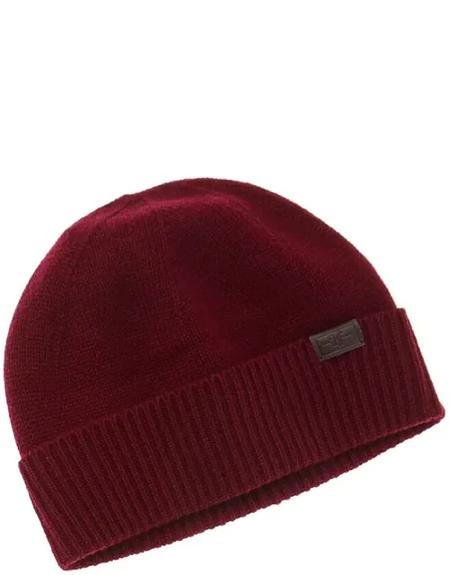 Rib Cuff Jersey Cashmere Beanie