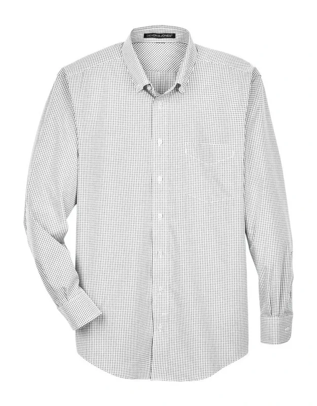 Crown Collection Gingham Check Woven Dress Shirt