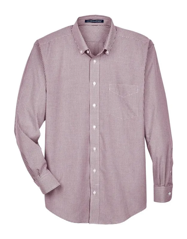 Crown Collection Gingham Check Woven Dress Shirt