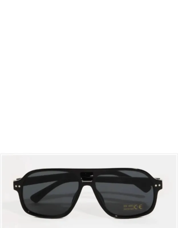 Plastic Aviator Frame Sunglasses