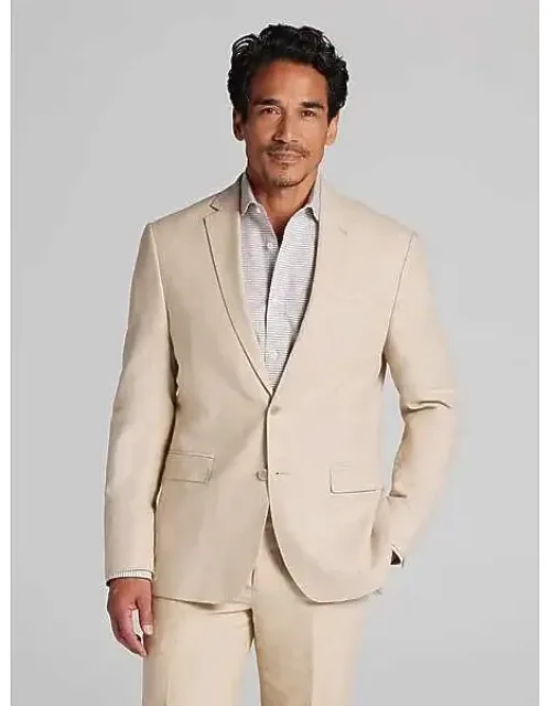 Slim Fit Linen Blend 3-piece Suit