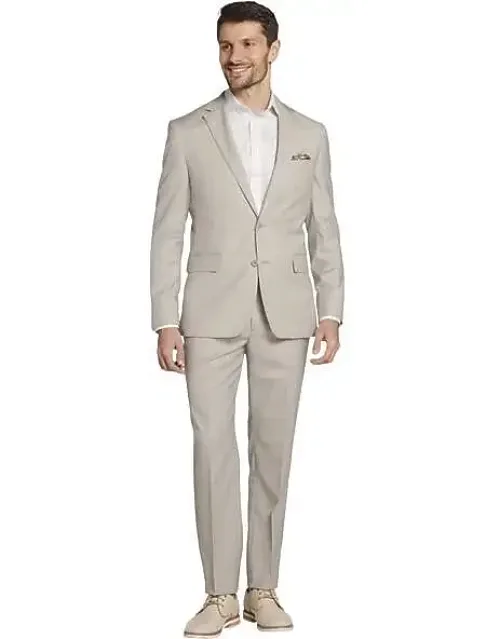 Big & Tall Slim Fit Wool Blend 3-piece Suit