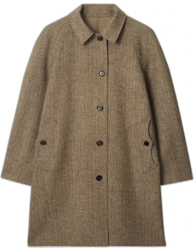 Chevington Herringbone Wool Dual Car Coat