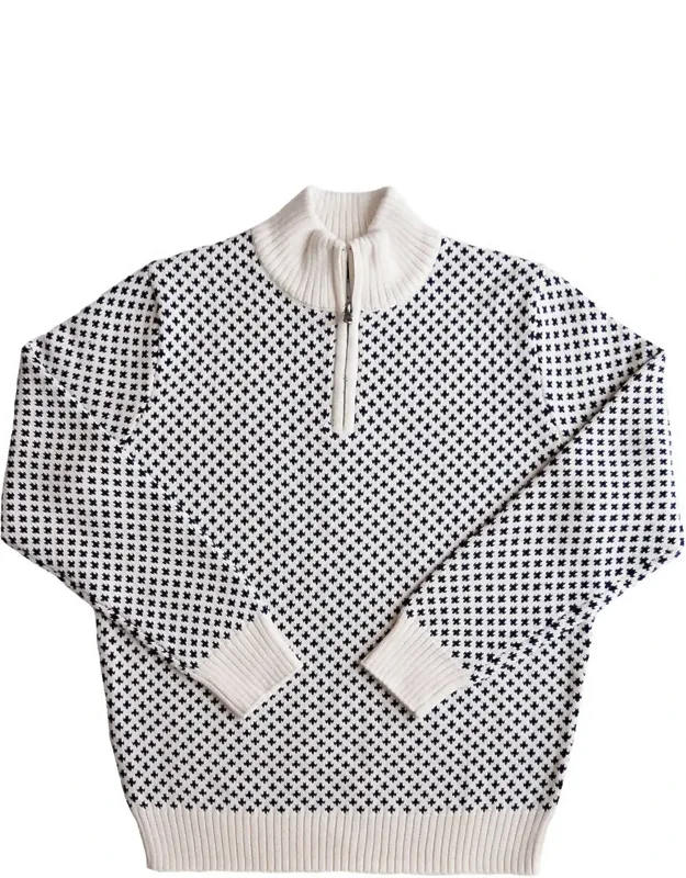 Edgartown Seawell Quarter Zip Sweater