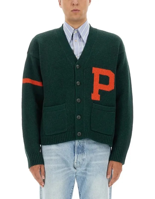 Cardigan With Maxi Letter