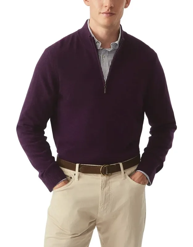 Cashmere 1/4-zip Sweater