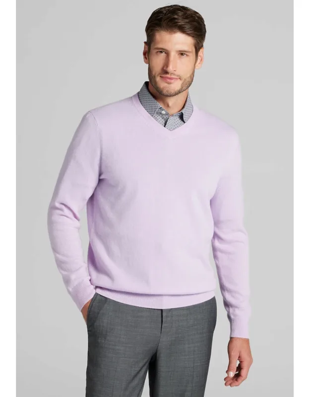 Reserve Collection Tailored Fit V-neck Cashmere Sweater