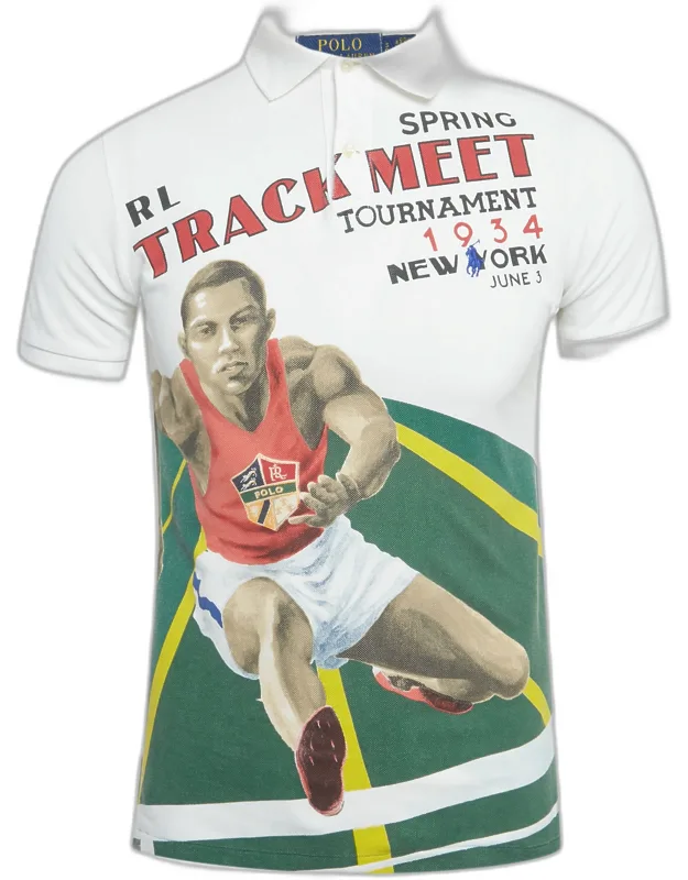 Spring Track Meet Cotton Polo T-shirt