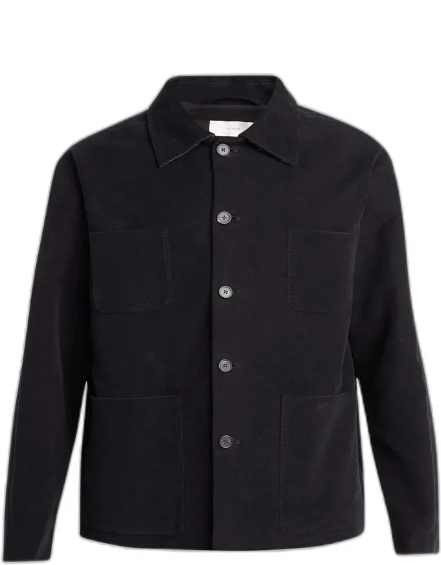Kian Cotton Moleskin Shirt Jacket