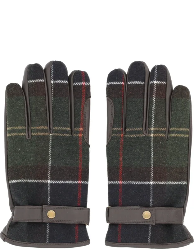 Gloves With Tartan Pattern