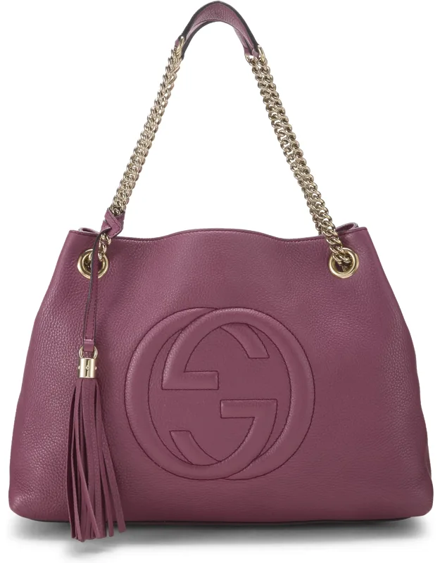 Leather Soho Chain Tote