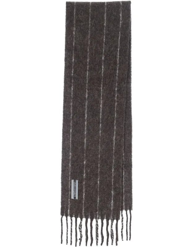 'estate Scarf In Alpaca Blend With Striped Morivo'