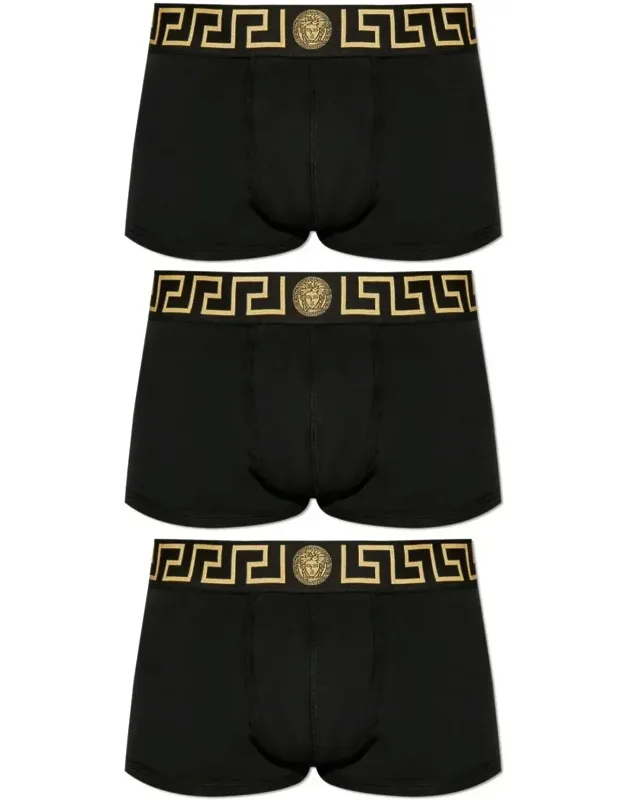 Set Of Three Boxers With Greca Border