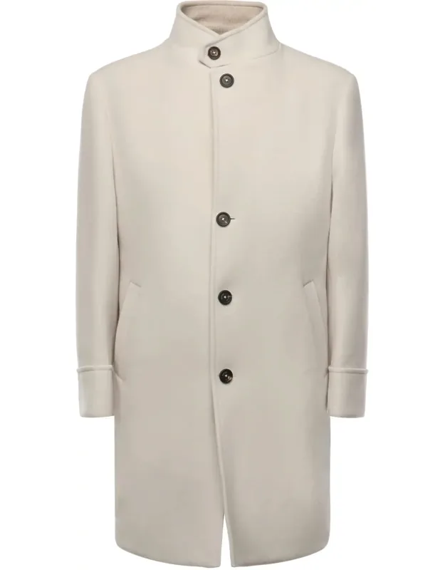 Single-breasted Wool Coat