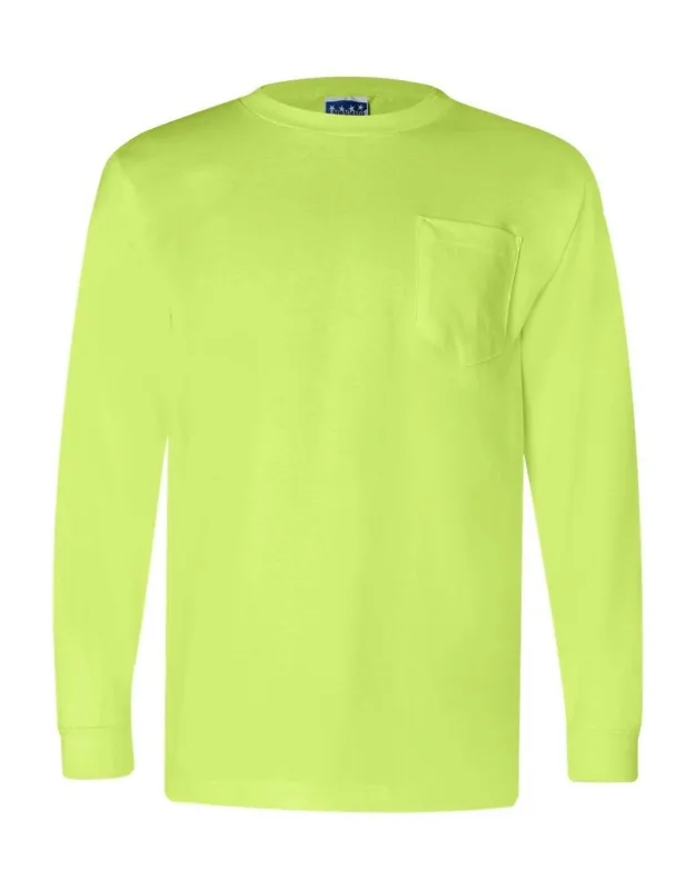 Union-made Long Sleeve T-shirt With A Pocket