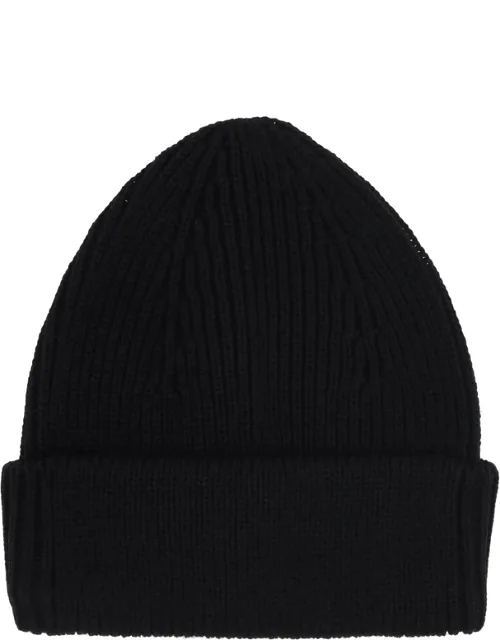Ribbed-knit Beanie Hat