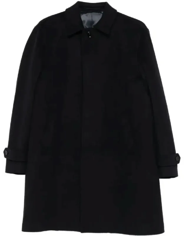 Wool Single-breasted Trench Coat