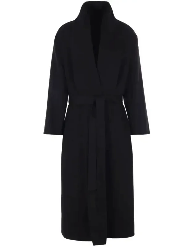 Double Splittable Wool Cashmere Shawl Coat