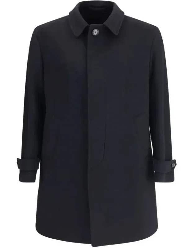 Minimalist Trench Coat With Structured Collar