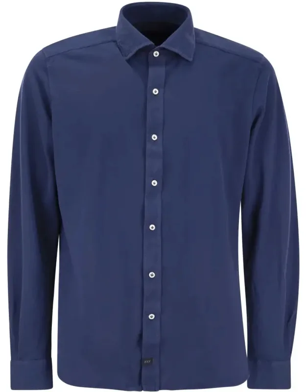 Cotton French Collar Shirt