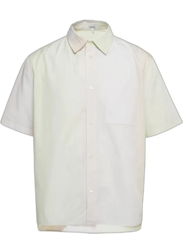 Multicolor Ombre Striped Cotton Shirt