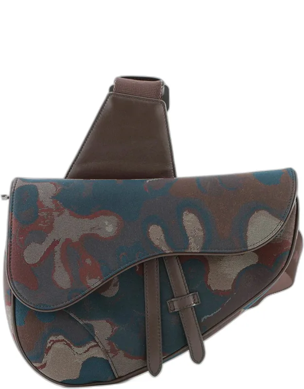 Camouflage Saddle Crossbody Bag