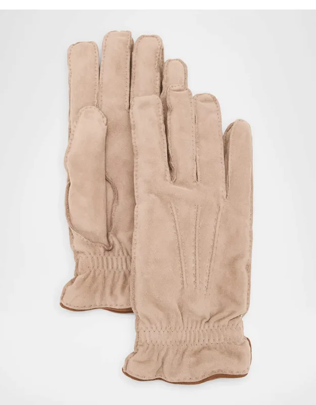 Suede Cashmere-lined Gloves